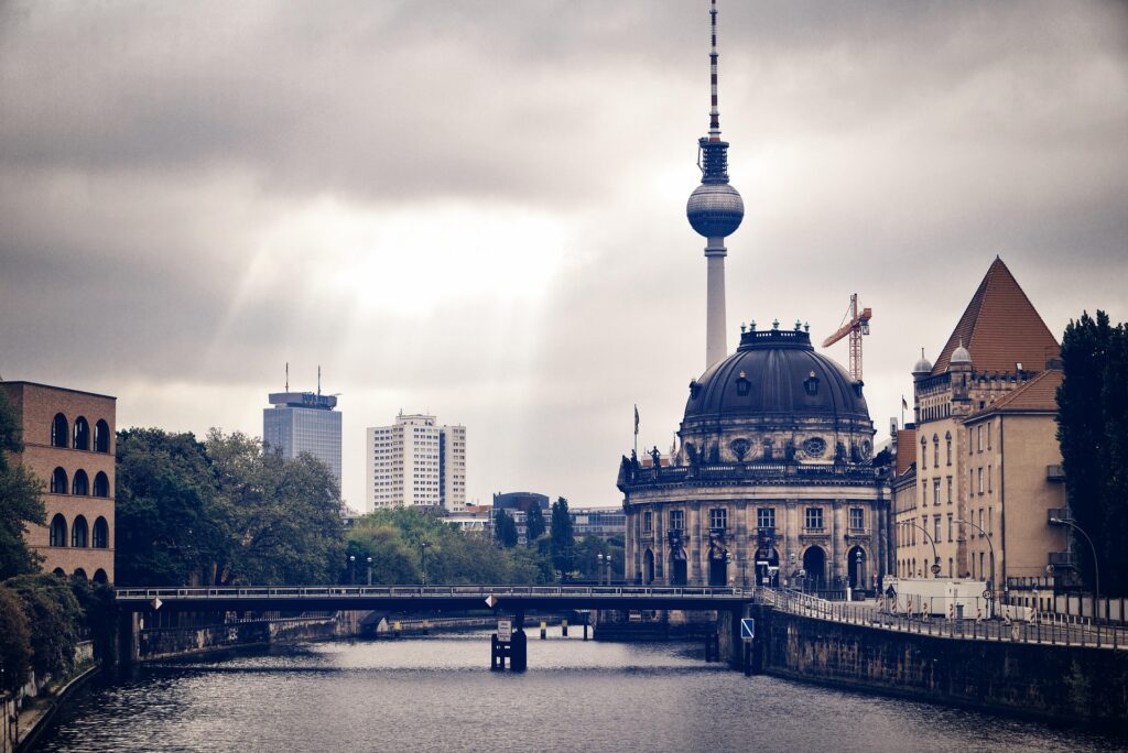 Bode museum aan de Spree in Berlijn